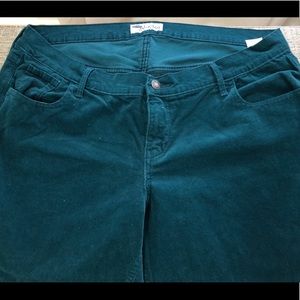 Teal corduroy pants